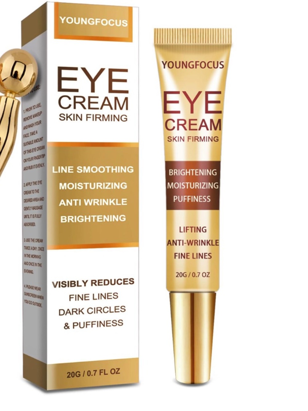 NIB YOUNGFOCUS Gold Eye Cream with Retinol & Hyaluronic Acid